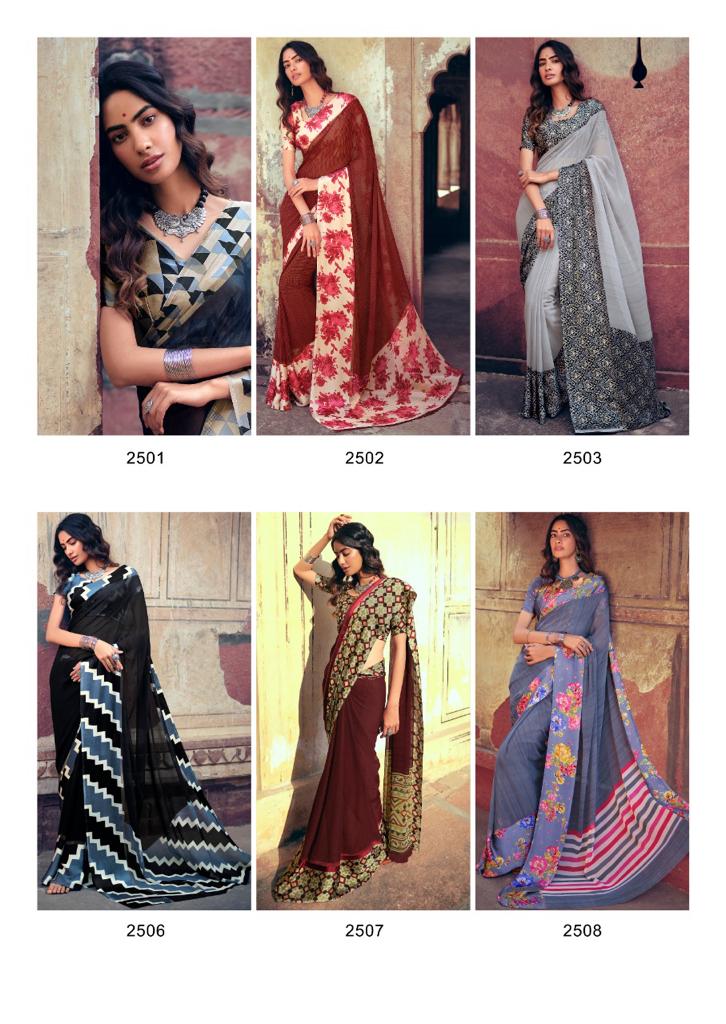 KASHVI NYRA Latest Fancy Festive Wear Weightless Satin Patta With Satin Blouse Saree Collection
